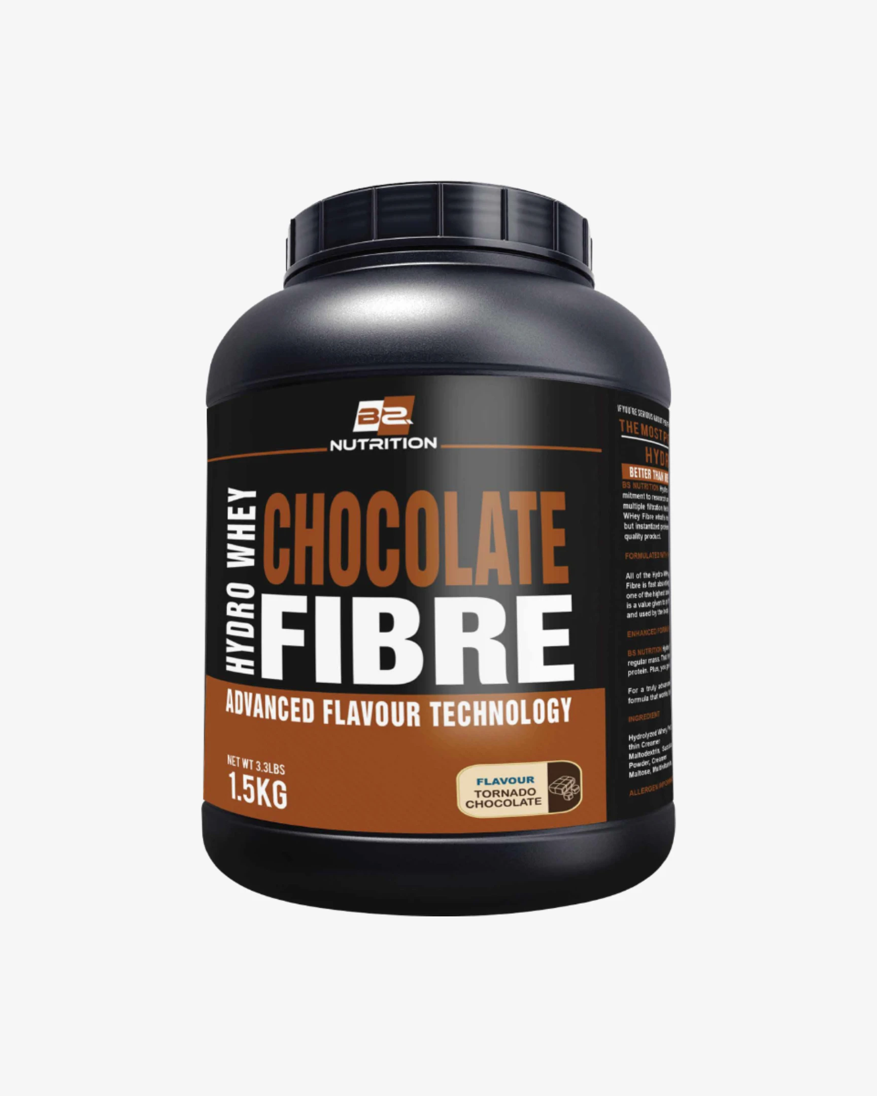 BS Nutrition Hydro Whey Fibre Chocolate Flavour 1.5kg